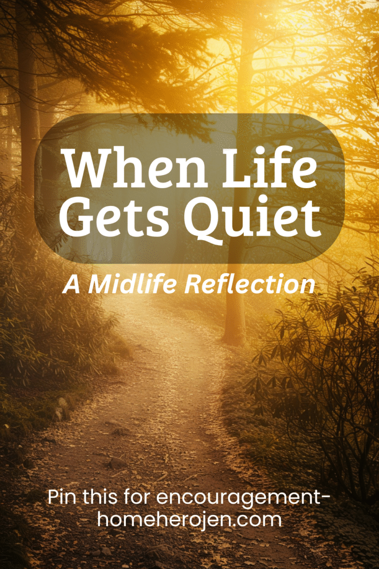 When life gets quiet in midlife, it can feel confusing, lonely, and full of questions you didn’t see coming. This honest reflection speaks to that silent shift after kids grow up—and reminds you that you’re not alone in it. Pin this for encouragement and gentle perspective.