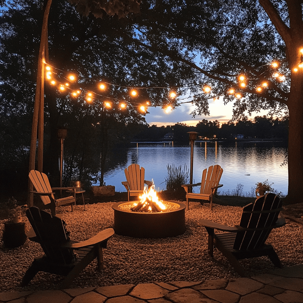 Backyard retreat ideas for small spaces – affordable design with cozy lighting and soft textures. Save this outdoor vibe for later!