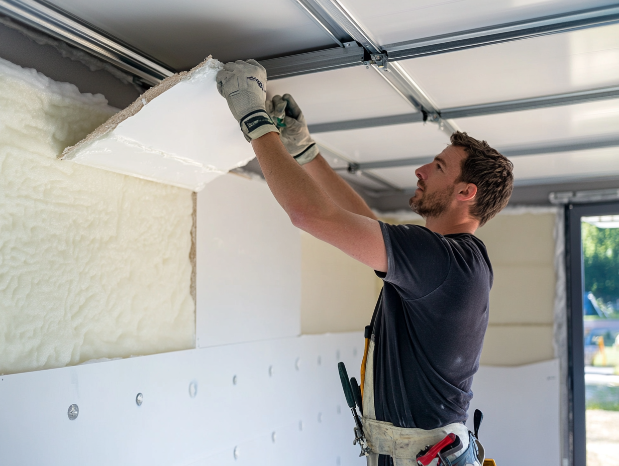 Garage man cave ideas showing proper insulation installation for year-round comfort - transform your space into a usable retreat today!