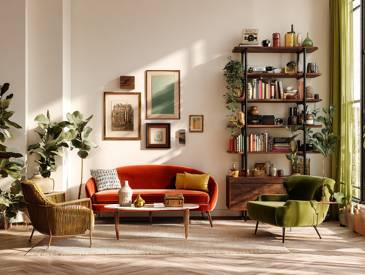 Fall interior styling tips with arched mirror, fall-toned accents, and clean, intentional styling